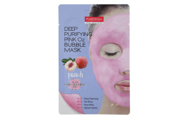 Purederm Глибоко очищувальна маска що піниться рожевого кольору "Персик" для обличчя  Корейські маски