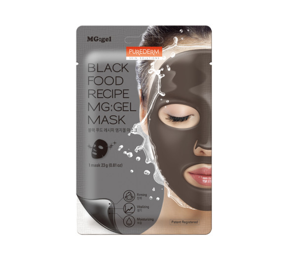 Purederm Black Food Recipe MG: gel Mask Гідрогелеві маски