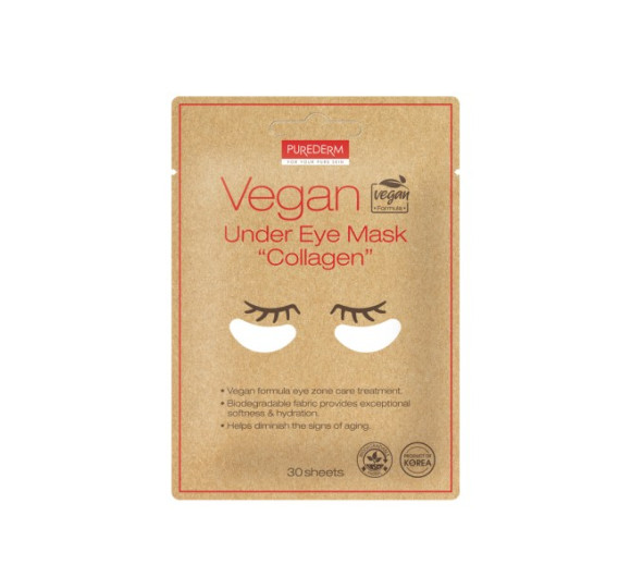 Purederm Vegan Under Eye Mask Collagen Гідрогелеві маски Purederm Vegan Under Eye Mask Collagen Гідрогелеві маски